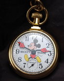 Disney Bradley Mickey Mouse Conductor Collectable Pocket Watch