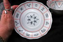Porcelain Tea Cup and Saucer with Miscellaneous Symbols. * PRICED REDUCED! **