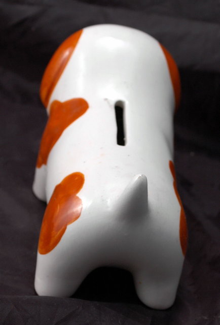Ceramic Puppy Dog Bank