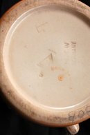 Old Porcelain German Beer Stein, with pewter lid: Giessen Wieseck Gate