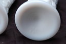 Westmoreland Paneled Grape Milk Glass Salt & Pepper Shakers