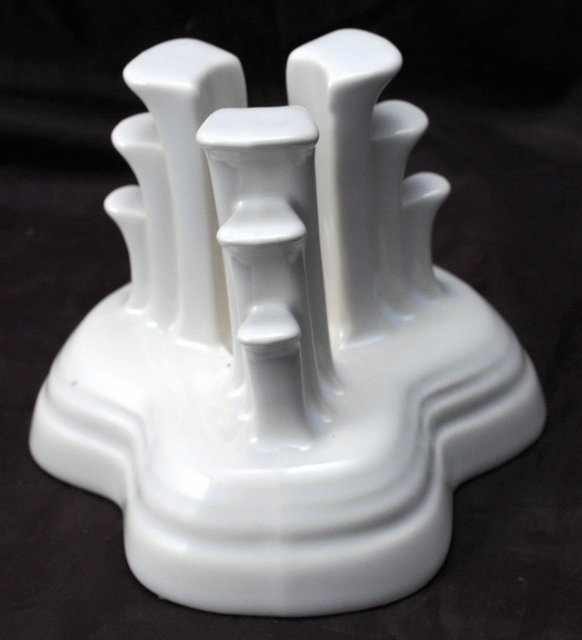 Fiesta Ware Tripod Candlestick Holder - White