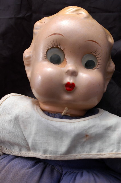 Ralph A. Freundlich, Inc. Googly Eyed Sailor Boy Doll 1937 / Composition head, cloth body with oversized legs