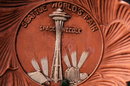 1962 SEATTLE WORLDS FAIR SPACE NEEDLE WALL PLAQUE DISH