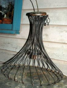 Black Wire Light Fixture retro mod
