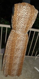 Leopard Print Wrap Around Long Maxi Dress size 12 to 14 **PRICE REDUCED**!