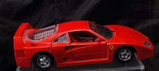 Bburago Red Ferrari F40, 1987 , Diecast, 1:24