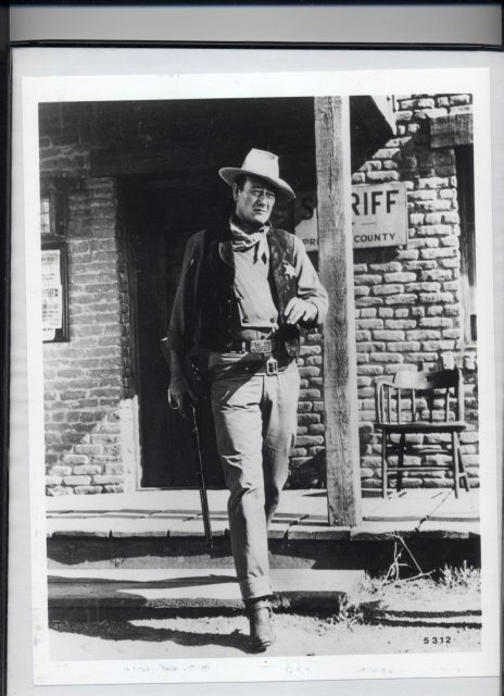 John Wayne Black/ White Photograph, Framed