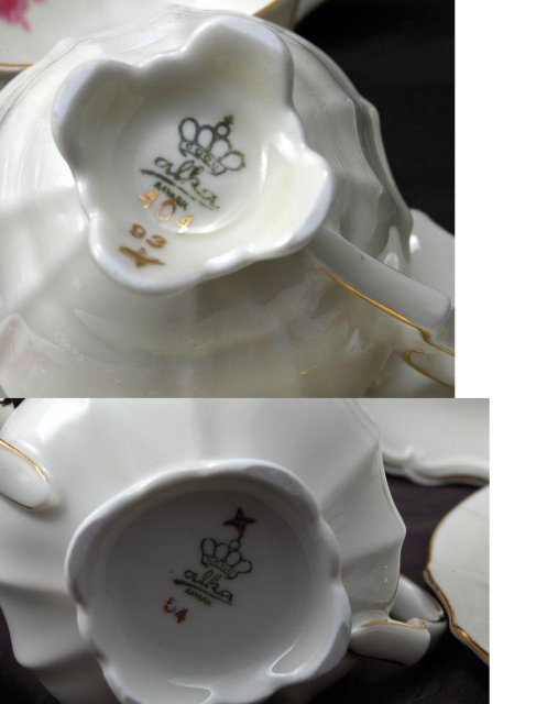 Alka Bavaria Footed Demitasse Tea Set 11 piece serving set.