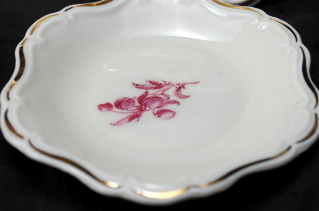 5 ALKA Kronach Kragujevac Bavarian Porcelain Nut or Mint plates