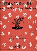 FERDINAND THE BULL 1938 DISNEY Sheet Music by Malotte RARE Vintage Sheet Music