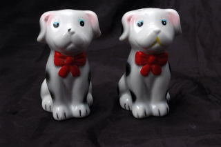 Dalmatian Puppy Dogs Salt & Pepper Shakers