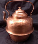 Swedish Copper Tea Kettle , old hand hammered for wood stove top