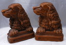 Dog Bookends of Syroco Wood