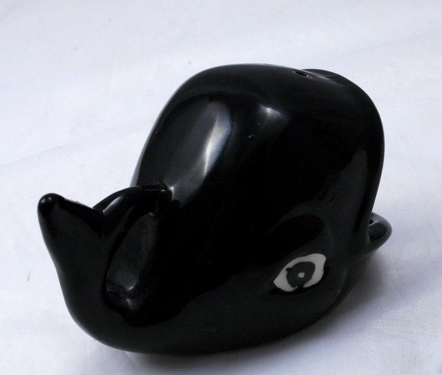 Ceramic Pottery Whale Incense Holder