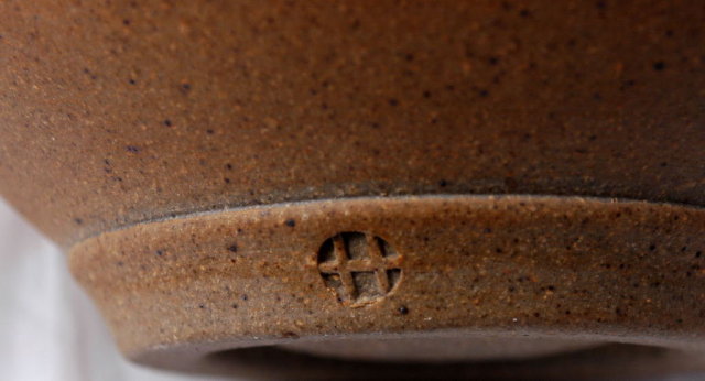 Jeff Hale Pottery Stoneware Bowl with Splash Drip Glaze