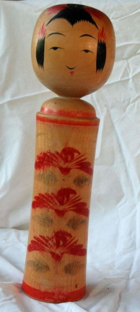 Vintage Japanese Wood Kokeshi doll 12