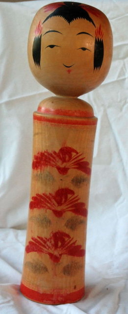 Vintage Japanese Wood Kokeshi doll 12