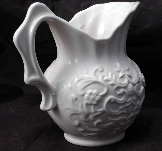 Enesco Japan White Ceramic Cream Pitcher